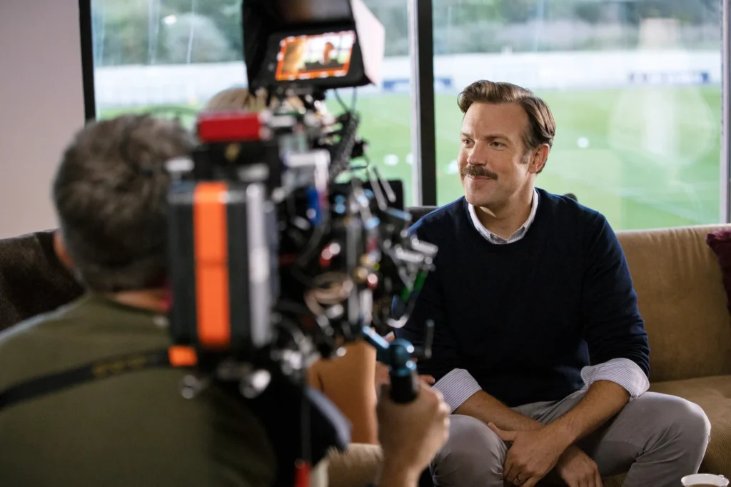 Ted Lasso Film Director - on Set Filming